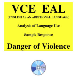 Analysis of Language Use - EAL Sample Response 3